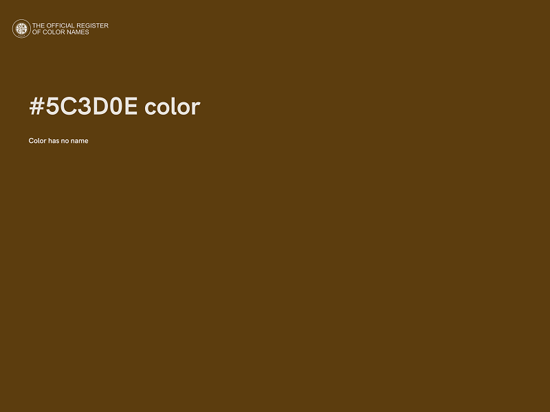 #5C3D0E color image