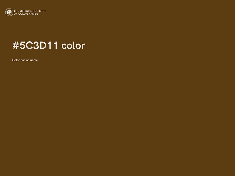#5C3D11 color image