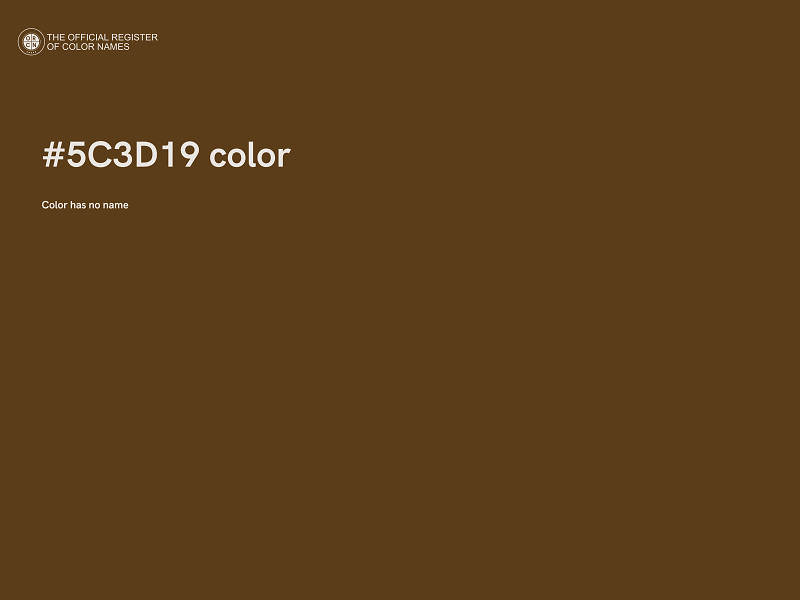 #5C3D19 color image