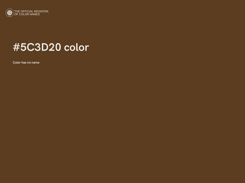 #5C3D20 color image