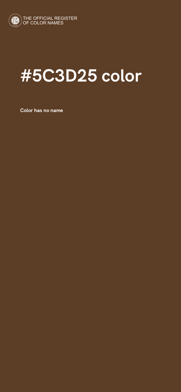 #5C3D25 color image
