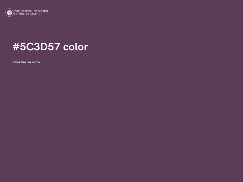 #5C3D57 color image