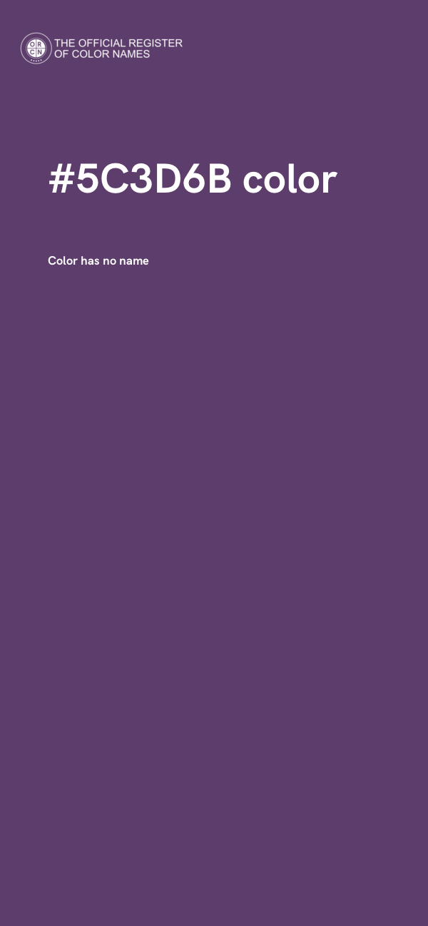 #5C3D6B color image