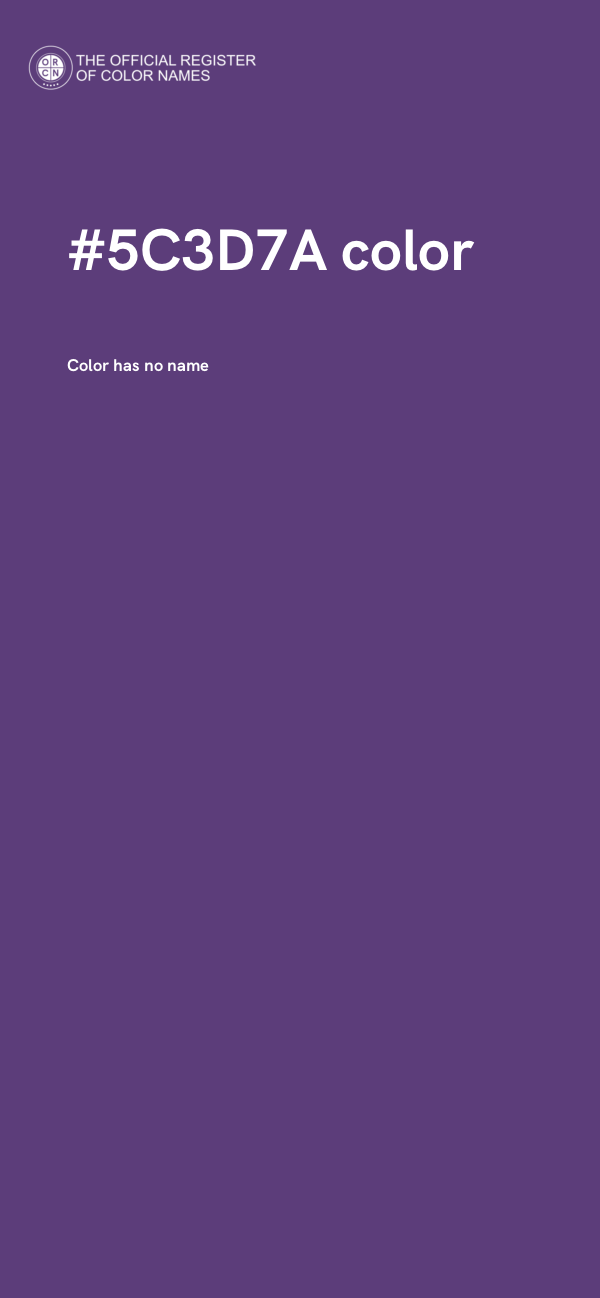 #5C3D7A color image