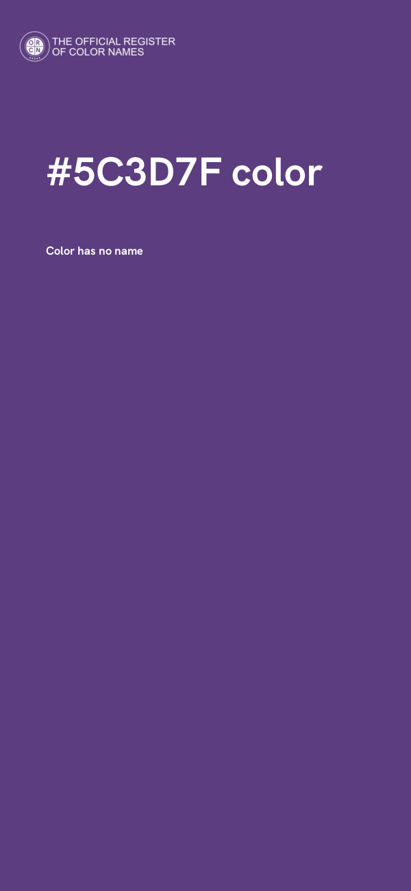 #5C3D7F color image