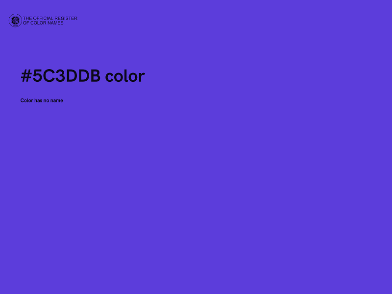 #5C3DDB color image