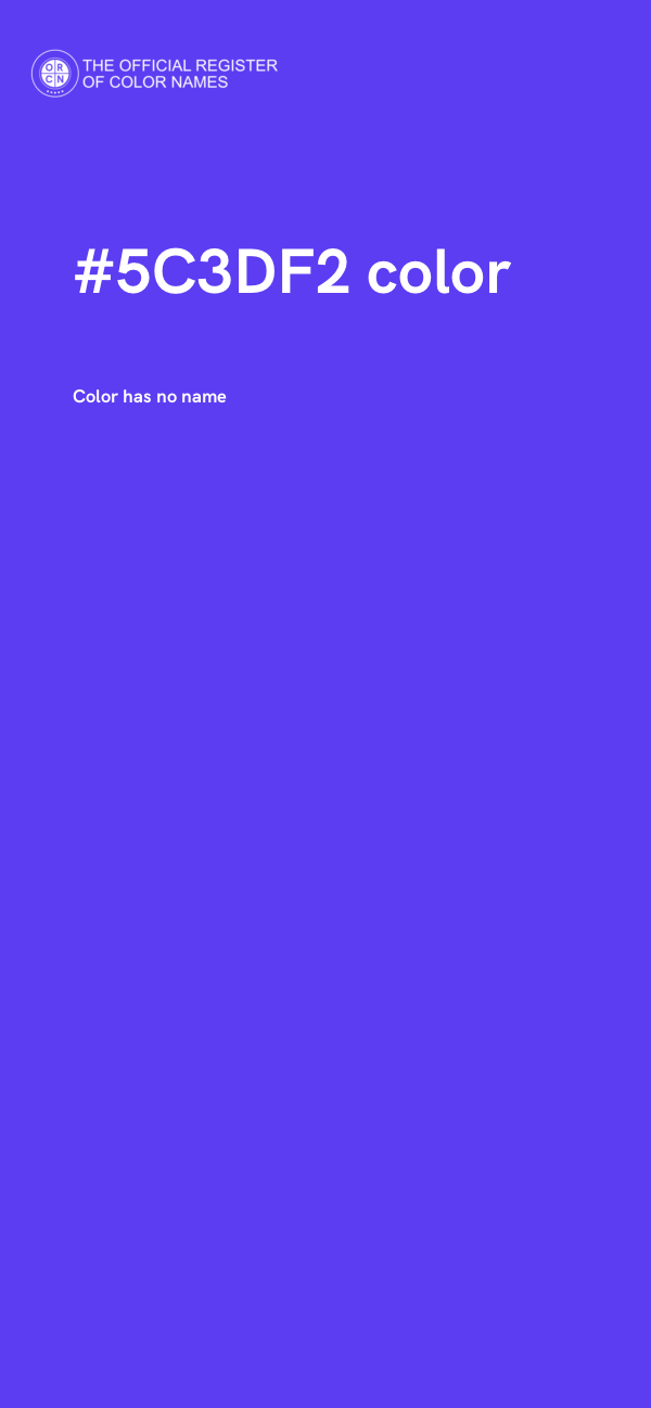 #5C3DF2 color image