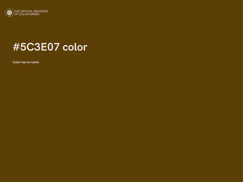 #5C3E07 color image