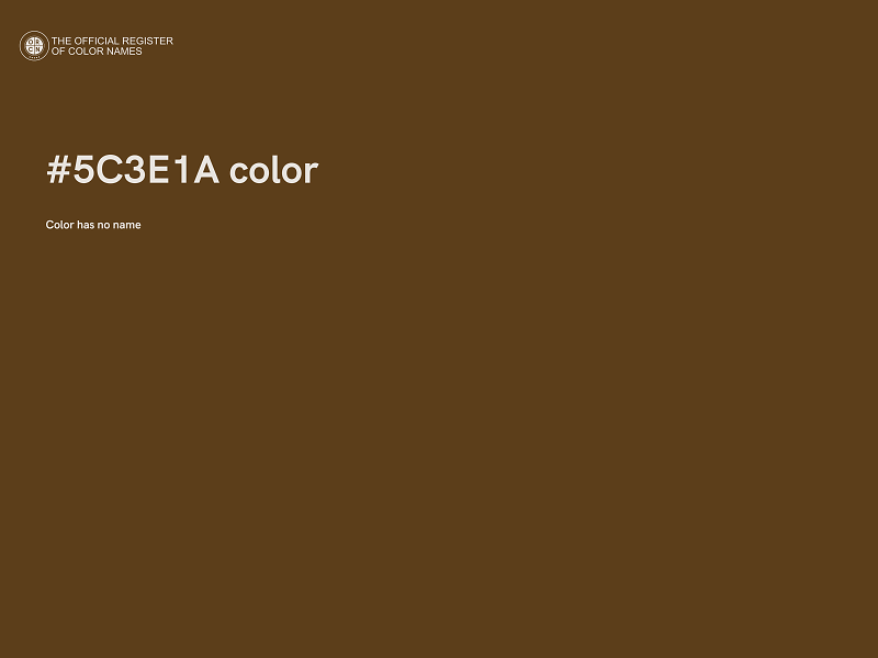 #5C3E1A color image