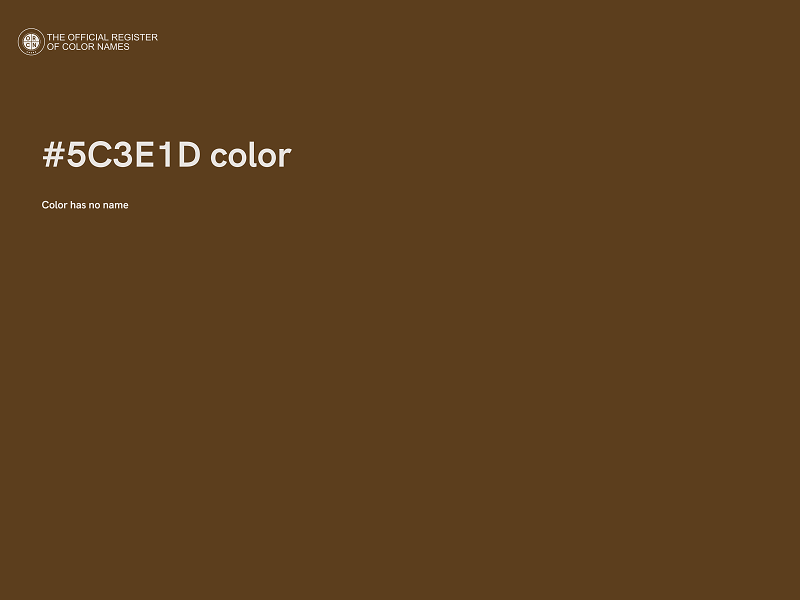 #5C3E1D color image