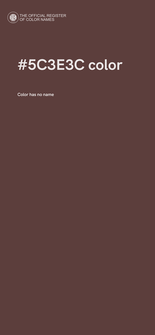 #5C3E3C color image