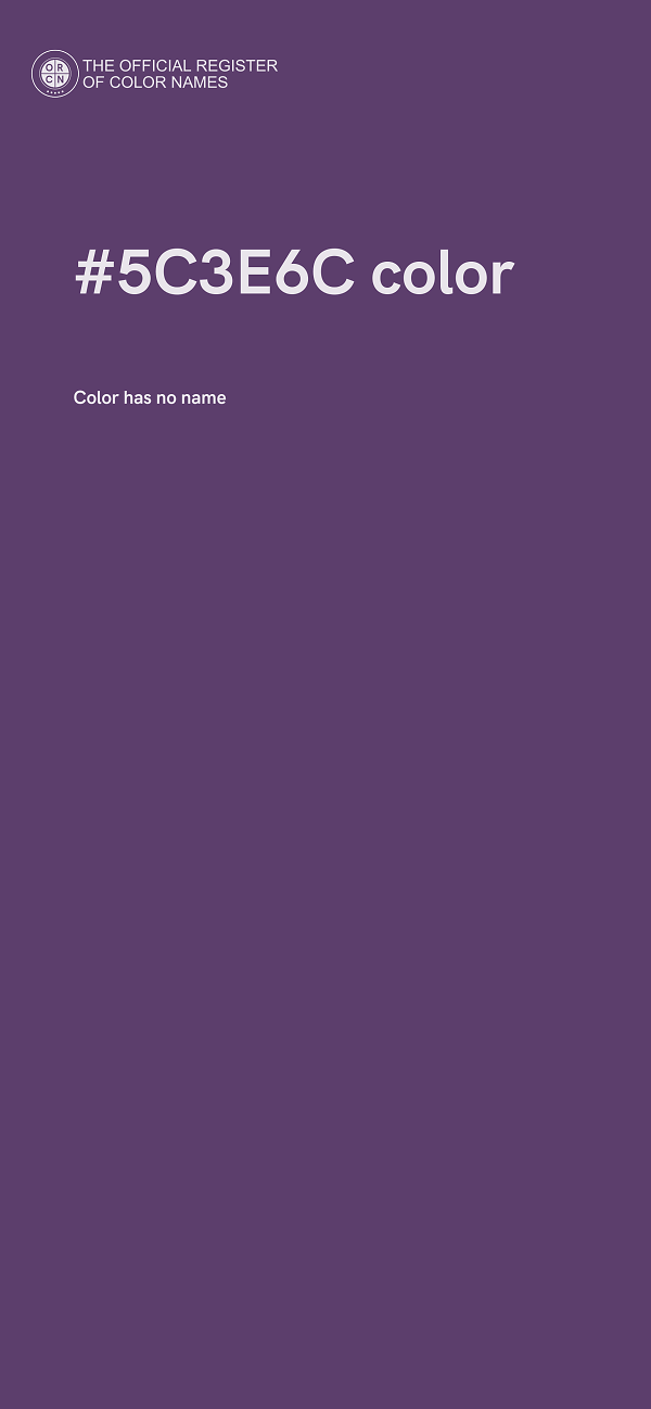 #5C3E6C color image