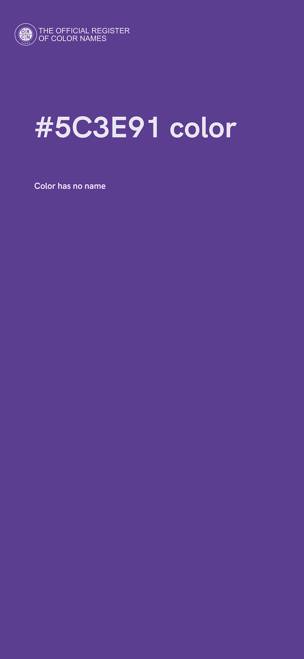 #5C3E91 color image