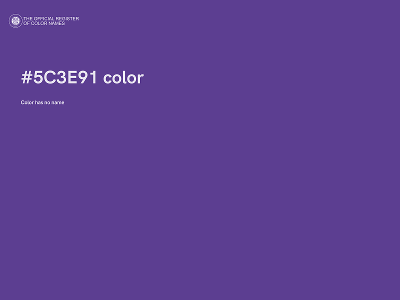 #5C3E91 color image