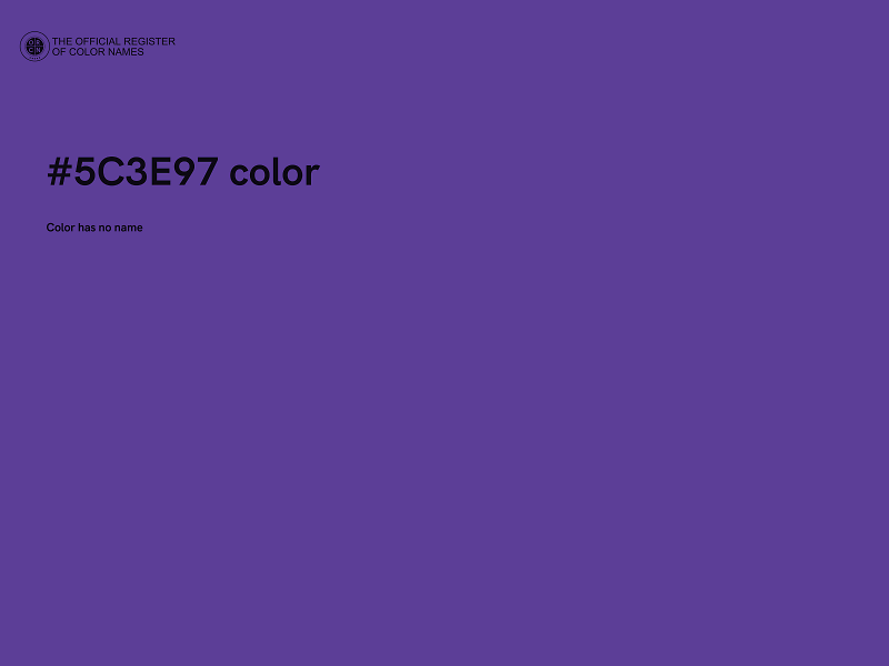 #5C3E97 color image