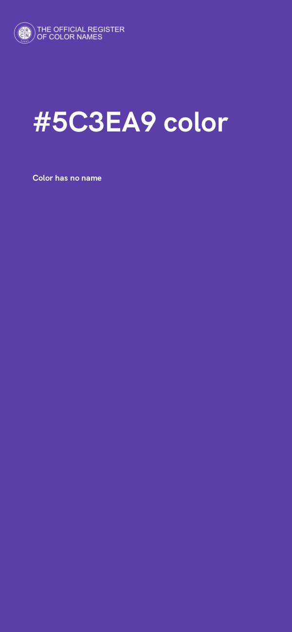 #5C3EA9 color image
