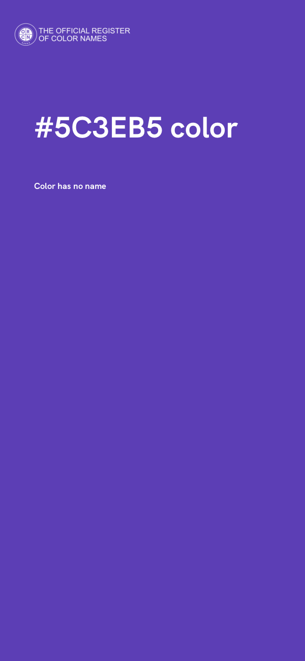 #5C3EB5 color image