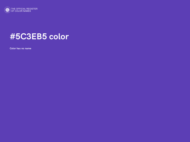 #5C3EB5 color image