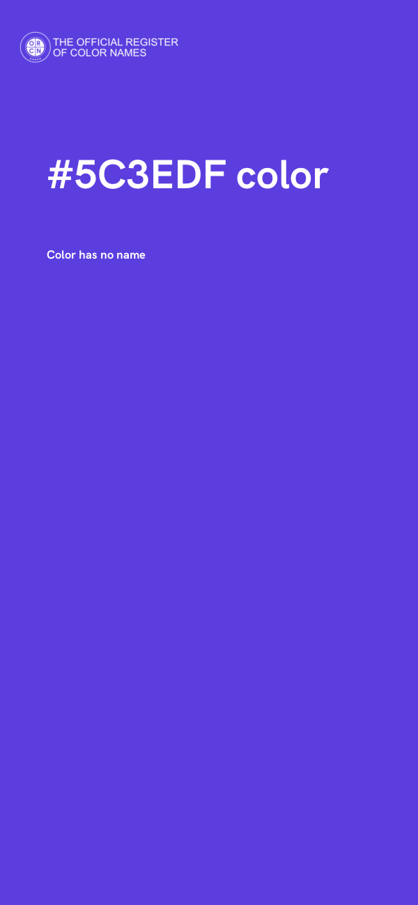 #5C3EDF color image