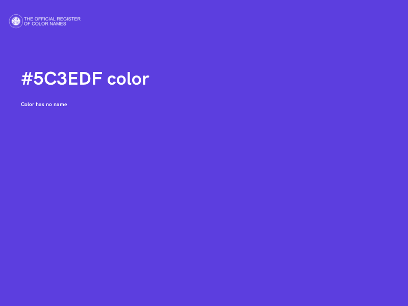 #5C3EDF color image