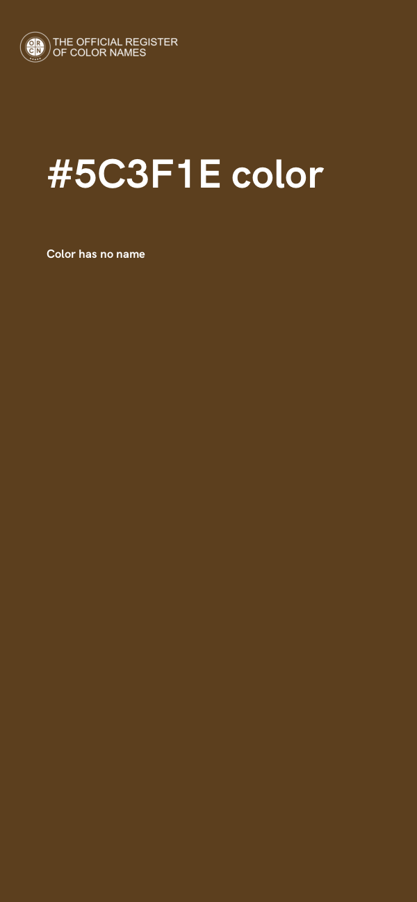 #5C3F1E color image