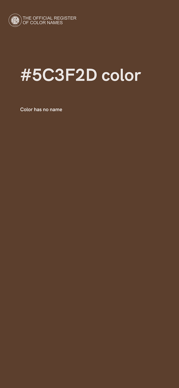 #5C3F2D color image