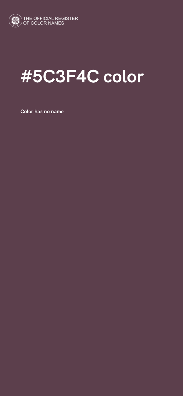 #5C3F4C color image
