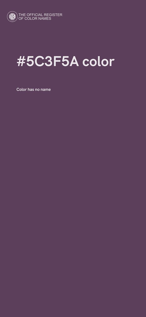 #5C3F5A color image