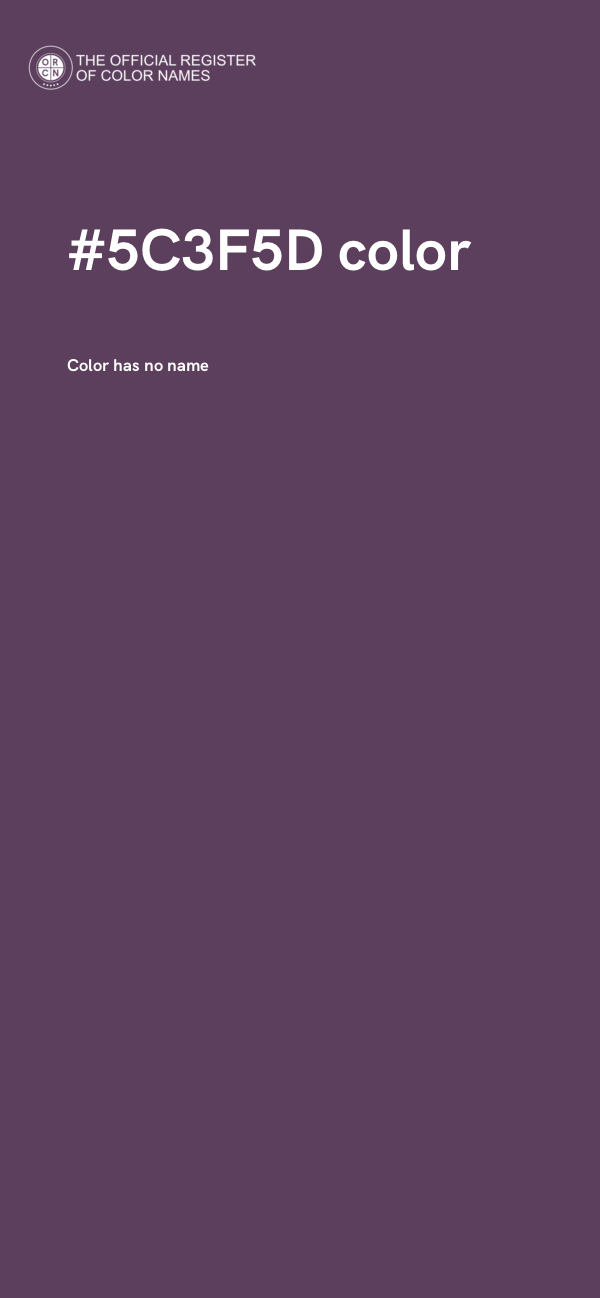#5C3F5D color image
