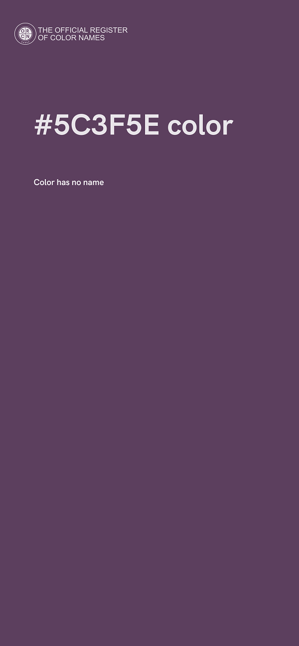 #5C3F5E color image