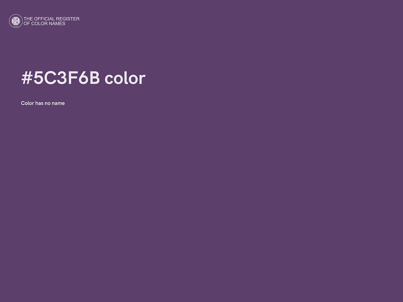 #5C3F6B color image