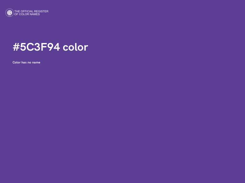 #5C3F94 color image