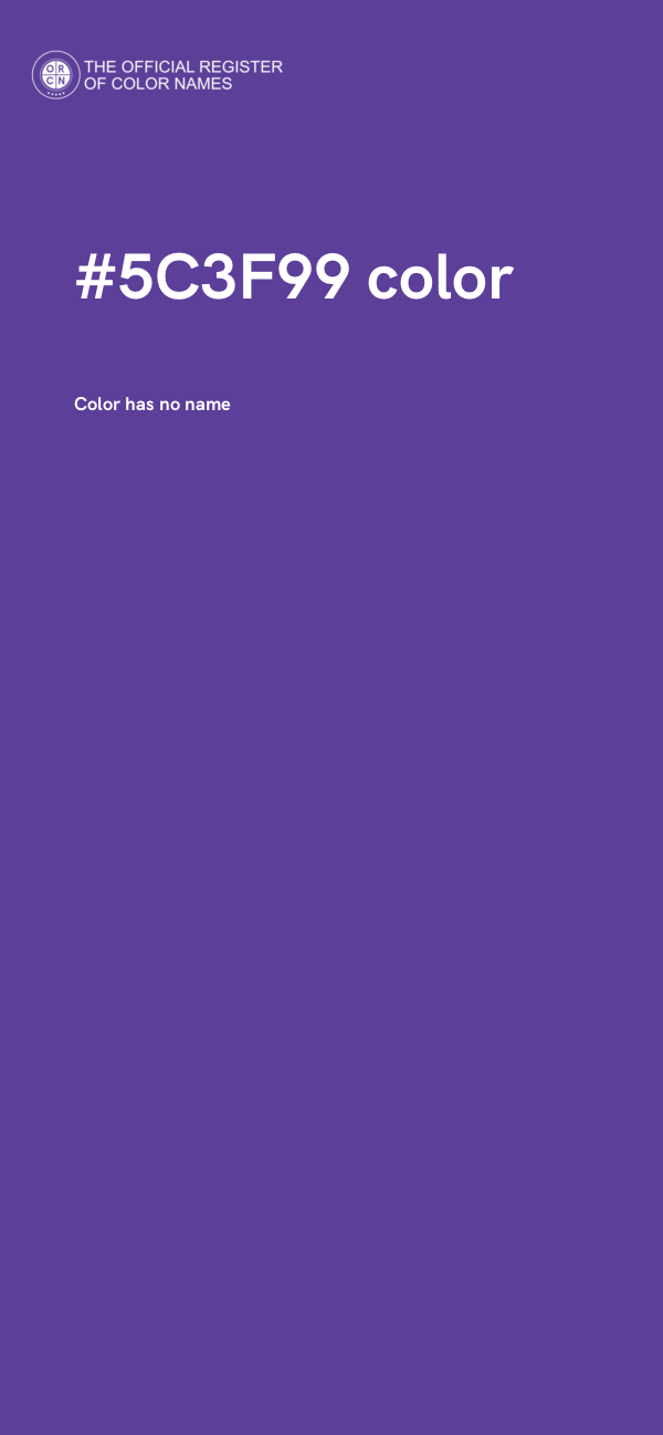 #5C3F99 color image