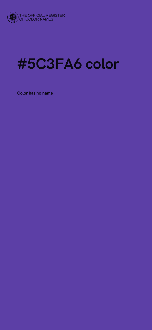 #5C3FA6 color image
