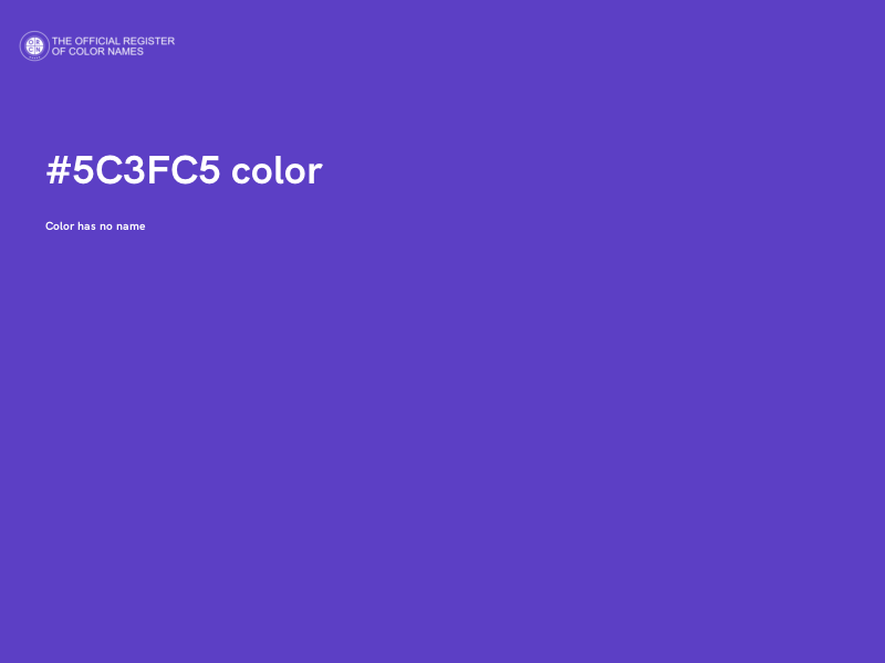 #5C3FC5 color image