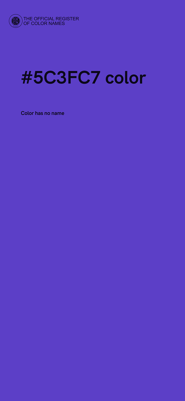 #5C3FC7 color image