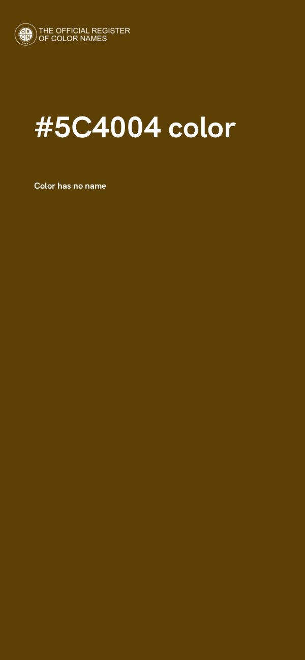 #5C4004 color image