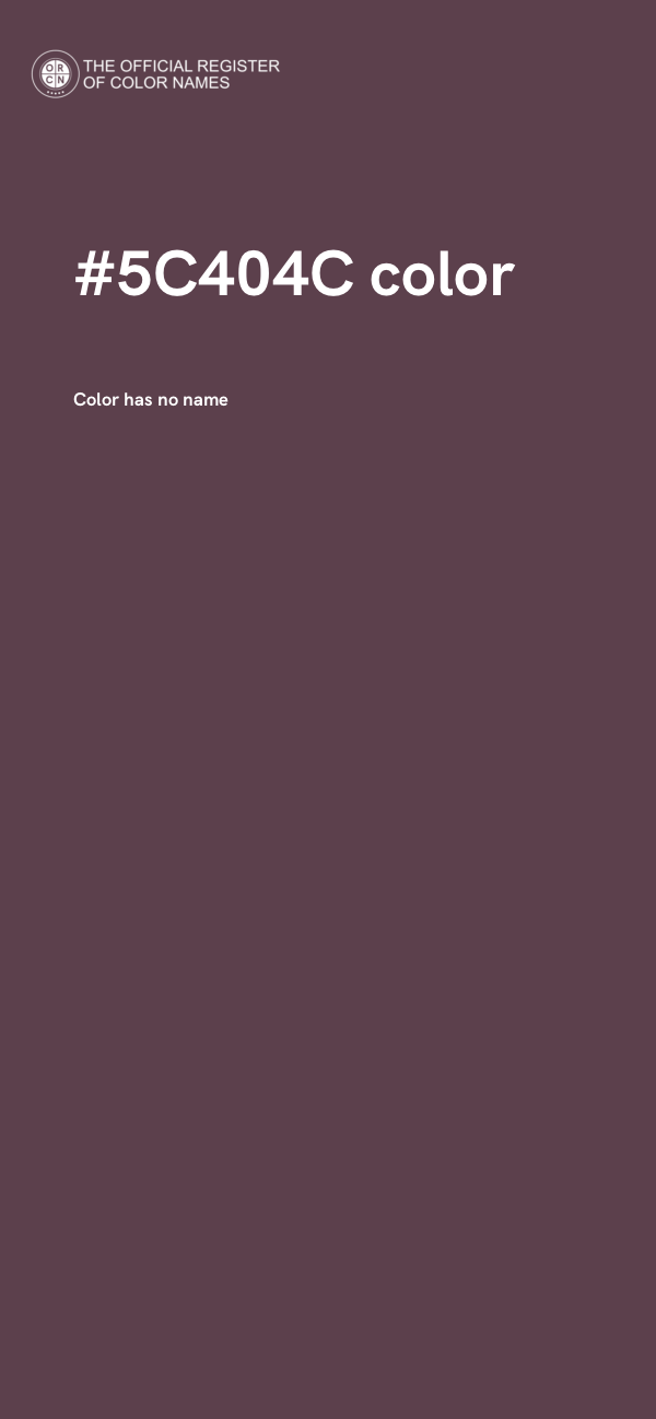 #5C404C color image