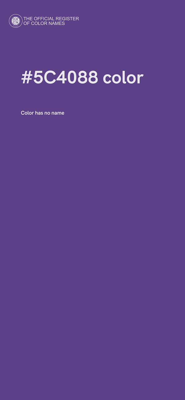 #5C4088 color image