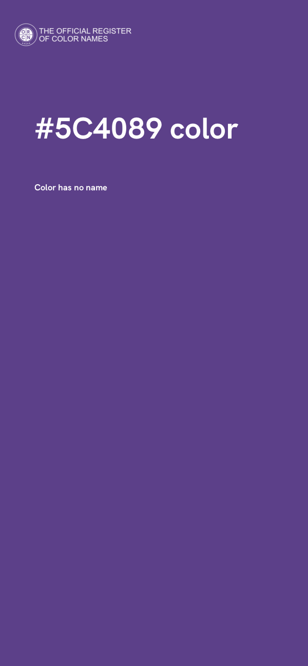 #5C4089 color image
