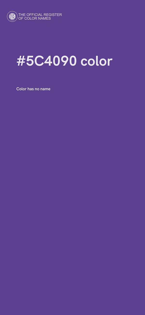 #5C4090 color image