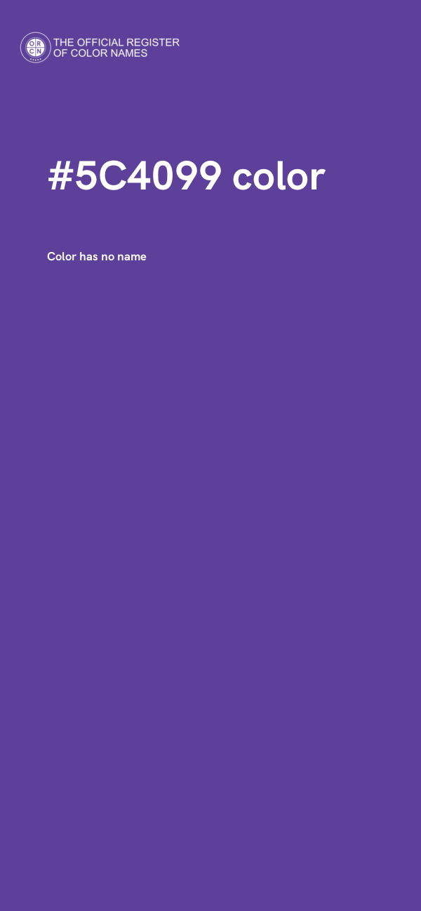 #5C4099 color image
