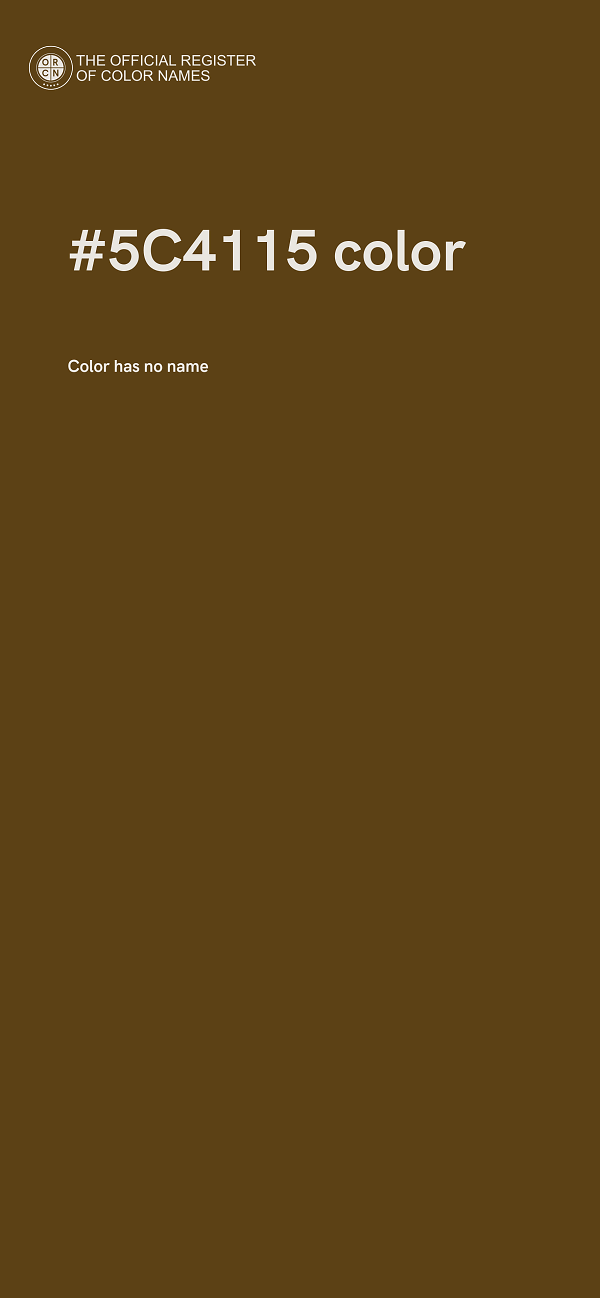 #5C4115 color image