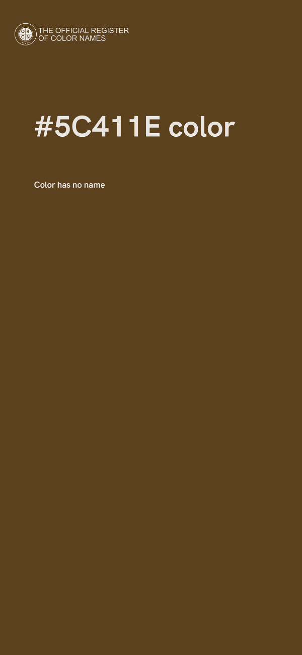 #5C411E color image