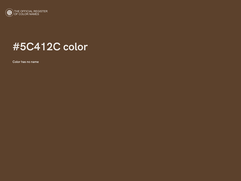 #5C412C color image