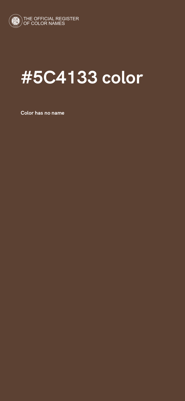 #5C4133 color image