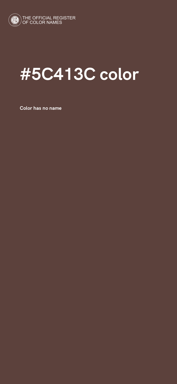 #5C413C color image