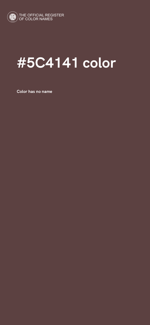 #5C4141 color image