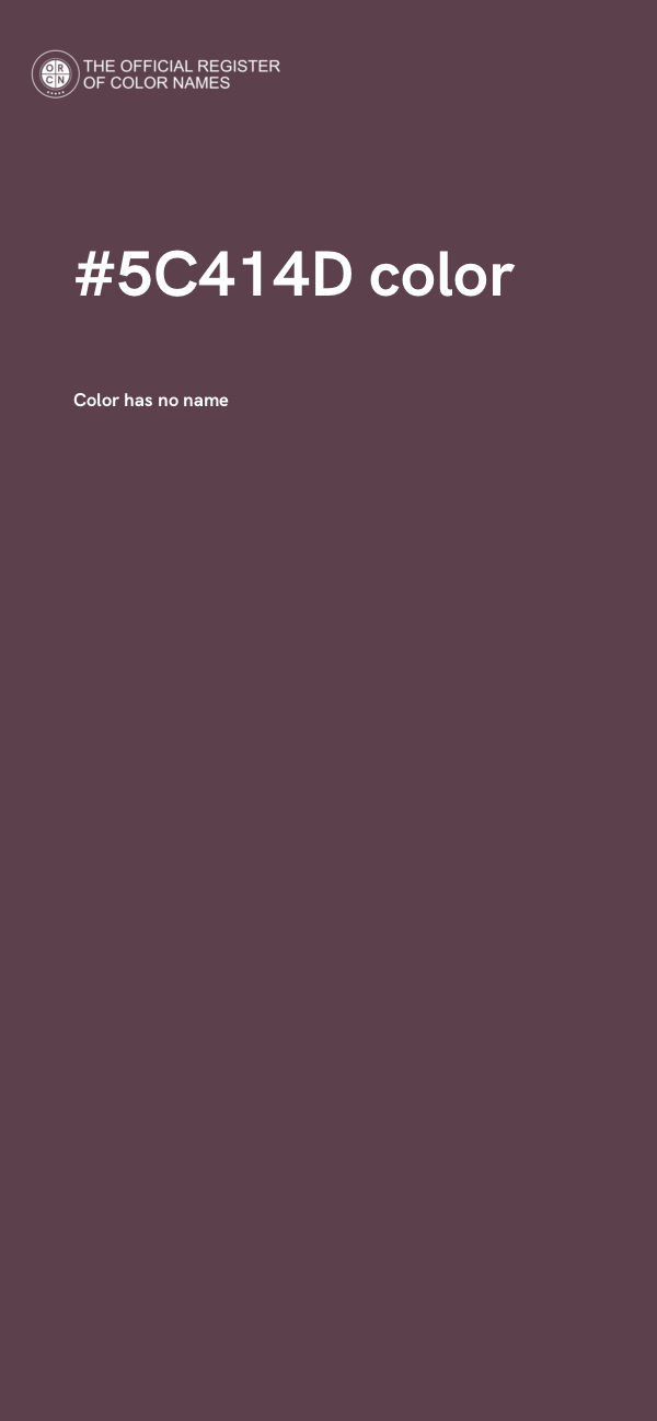 #5C414D color image