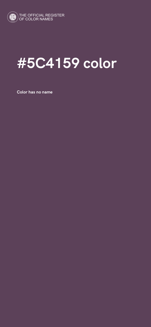 #5C4159 color image